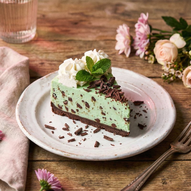 Mint Chocolate Chip Cheesecake